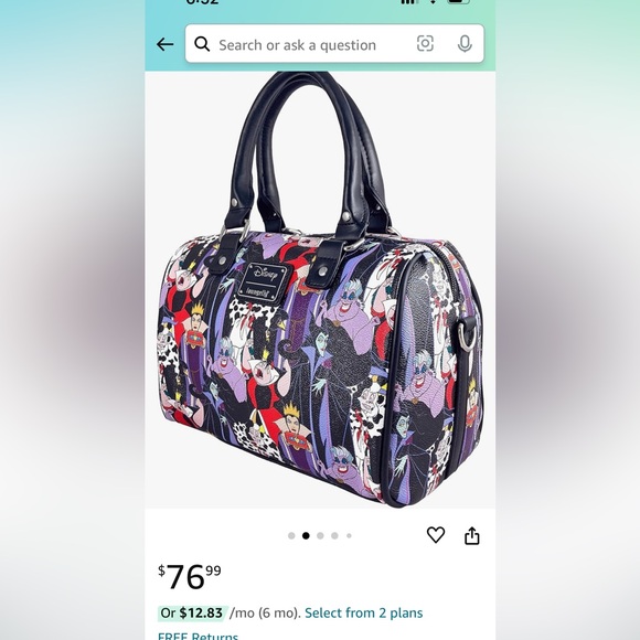 Loungefly Villians Purse - Picture 4 of 4